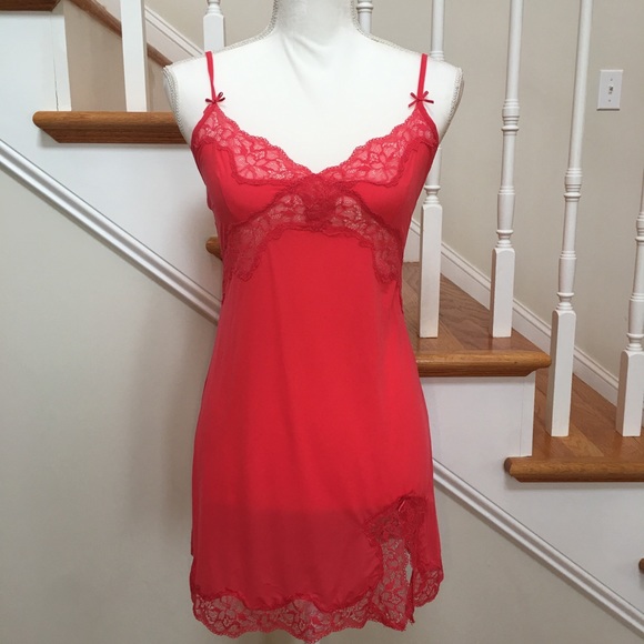 Victoria's Secret Other - Victoria's Secret y2k coral slip chemise size M